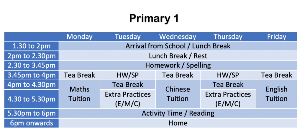 Student Care Timetable (2022) – Best Tuition And Student Care In Ang Mo ...